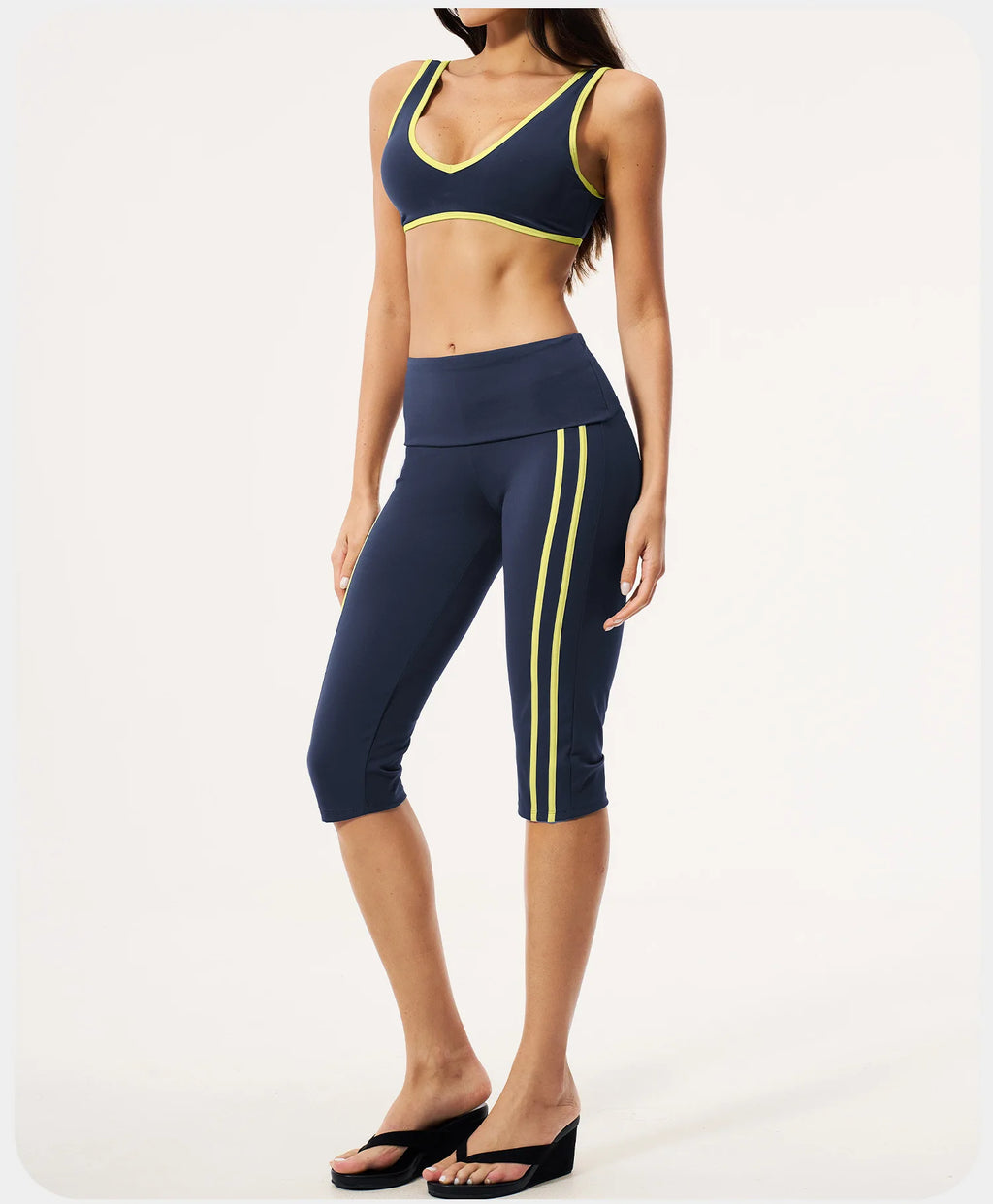 2PCS Yoga Suit Gym Fitness Outfits Women's Tracksuits Sports Bra Flared Trousers Suit Workout Clothes Female Yoga Sports Sets