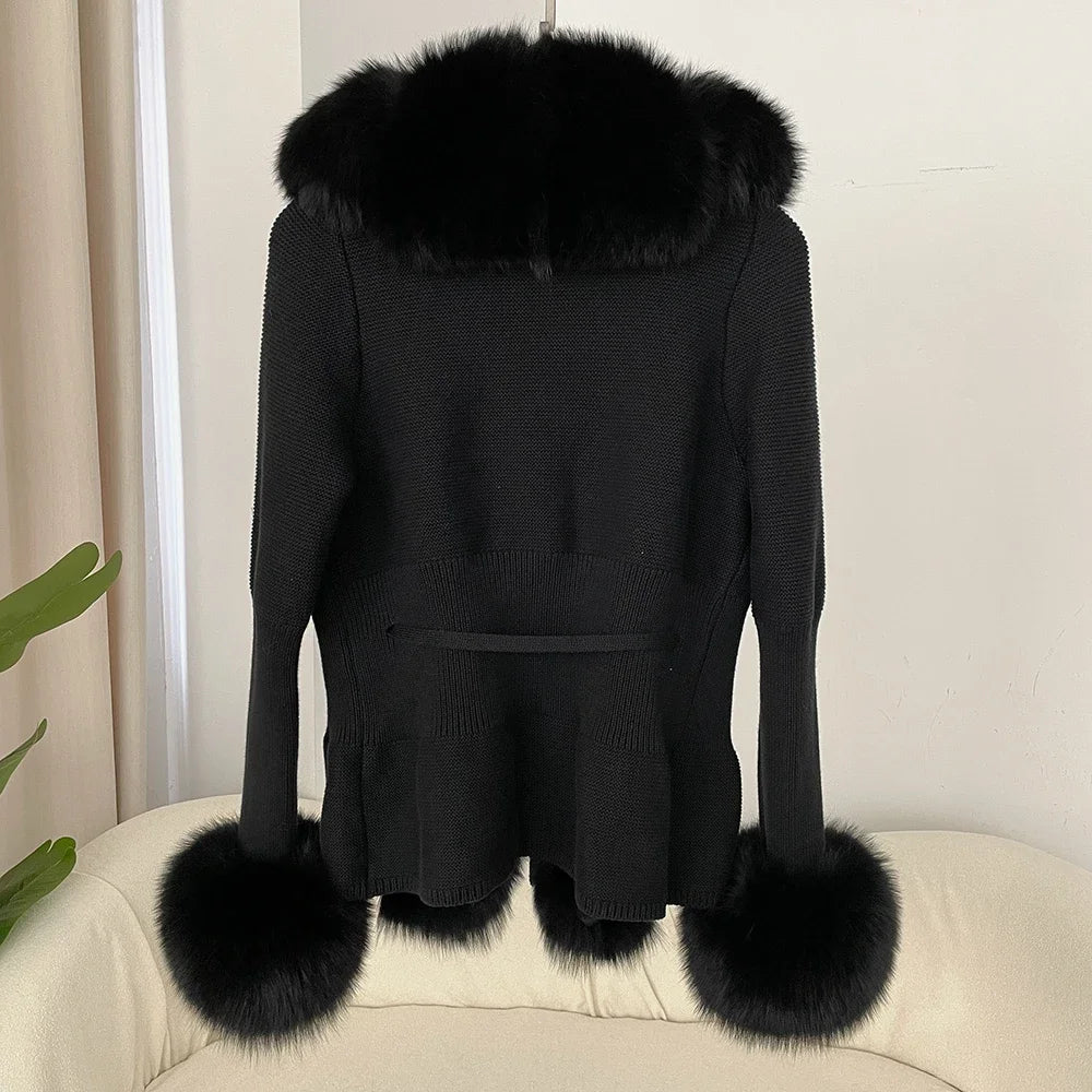 ÉLARA FUR CARDIGAN