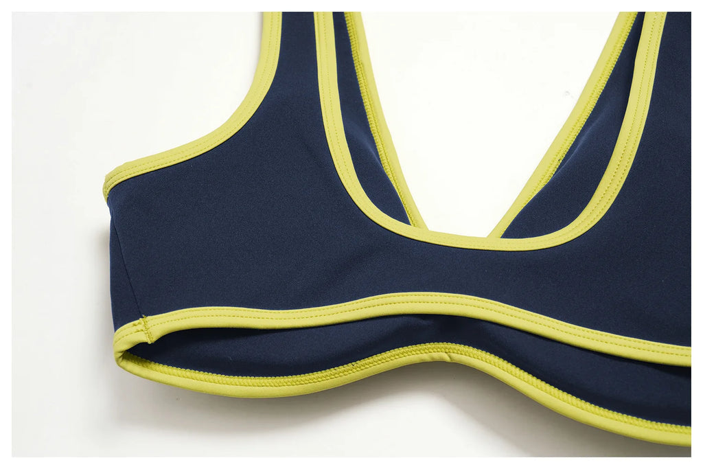 Sports Set 2pcs Yoga Suit Quick-dry Gym Running Set Workout Bra Capri Pants Sports Outfits Ventilate Sportswear Women Tracksuit