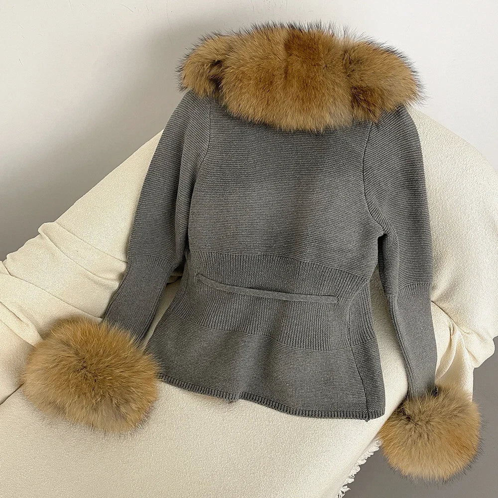 ÉLARA FUR CARDIGAN