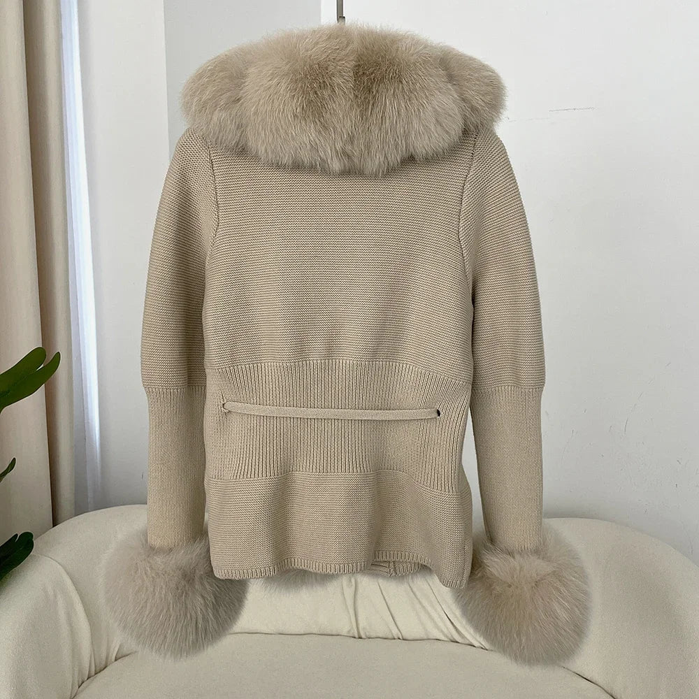 ÉLARA FUR CARDIGAN