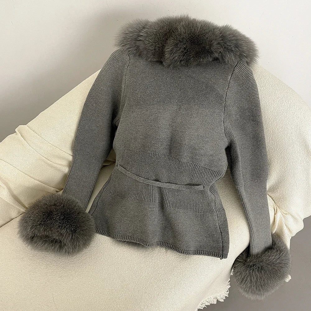 ÉLARA FUR CARDIGAN