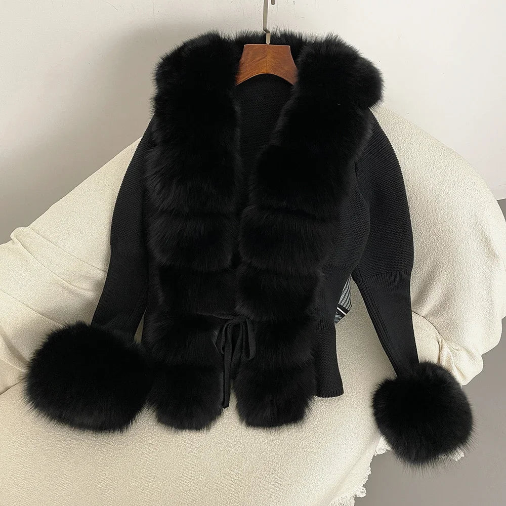 ÉLARA FUR CARDIGAN