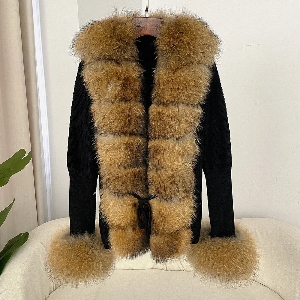 ÉLARA FUR CARDIGAN
