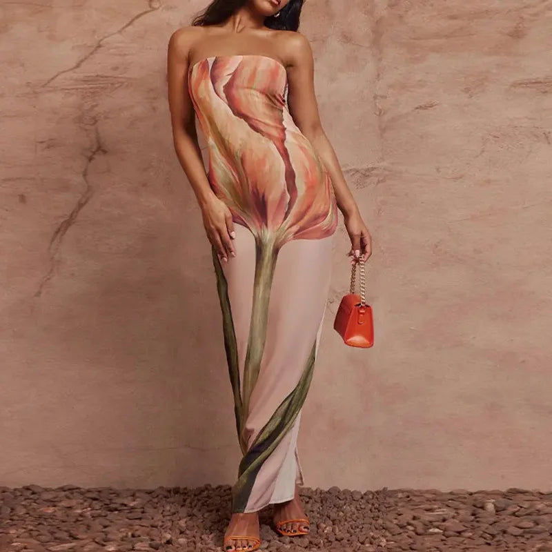 ÉLAN Backless Dress