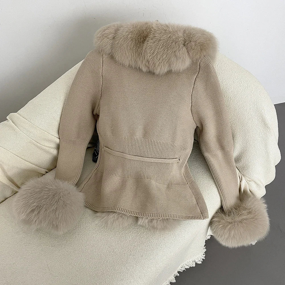 ÉLARA FUR CARDIGAN