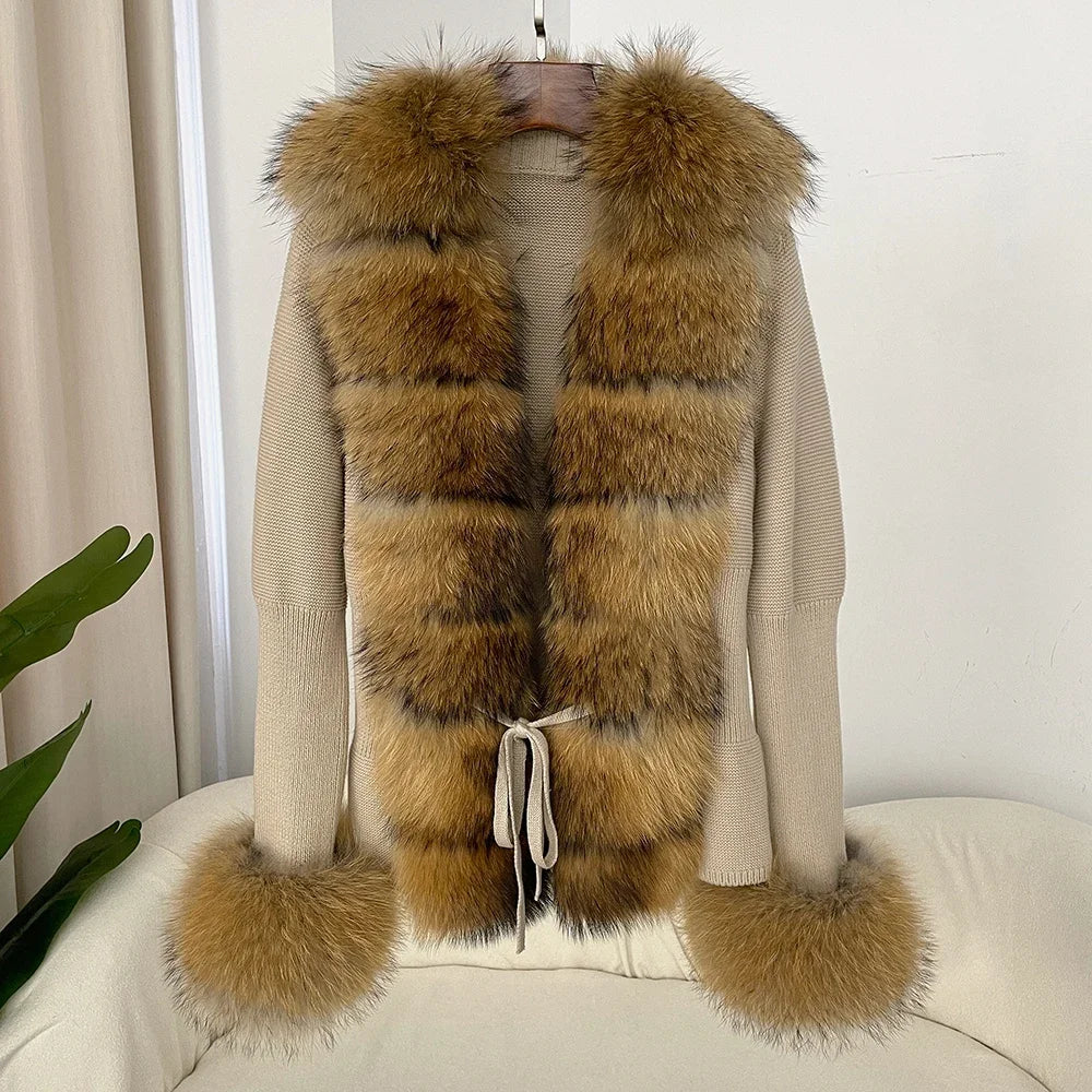 ÉLARA FUR CARDIGAN