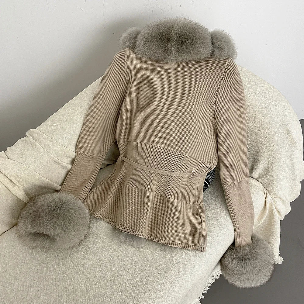 ÉLARA FUR CARDIGAN