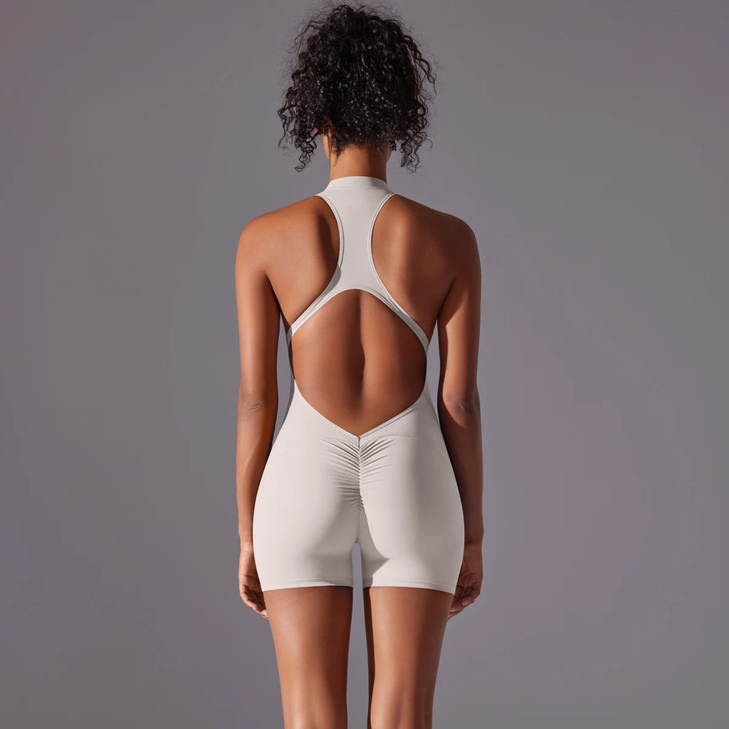 Sculpt Zip Playsuit