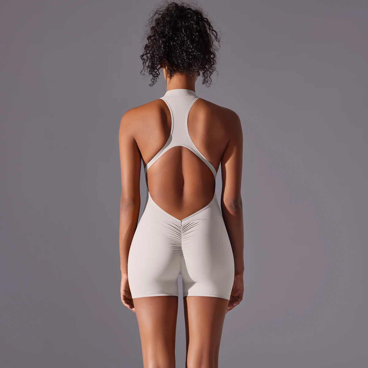 Sculpt Zip Playsuit