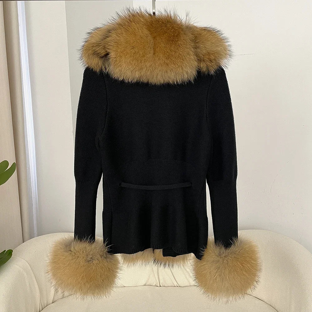 ÉLARA FUR CARDIGAN