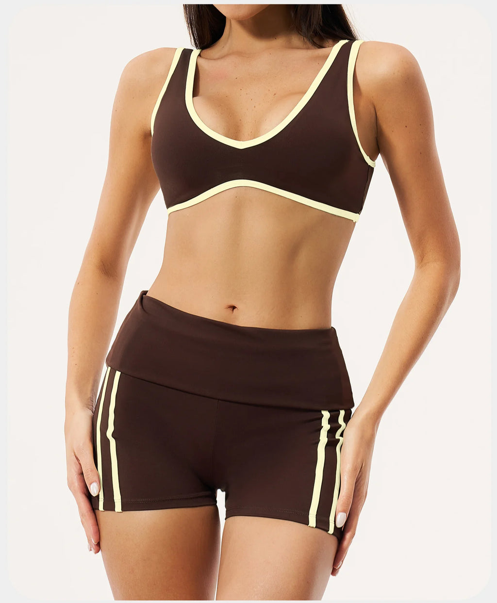 2PCS Yoga Suit Gym Fitness Outfits Women's Tracksuits Sports Bra Flared Trousers Suit Workout Clothes Female Yoga Sports Sets