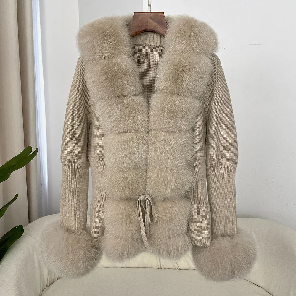 ÉLARA FUR CARDIGAN