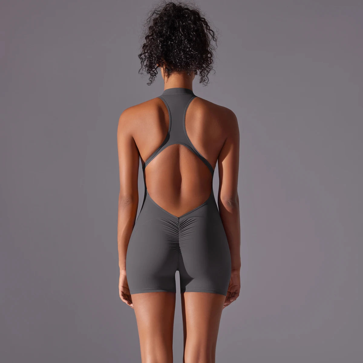 Sculpt Zip Playsuit