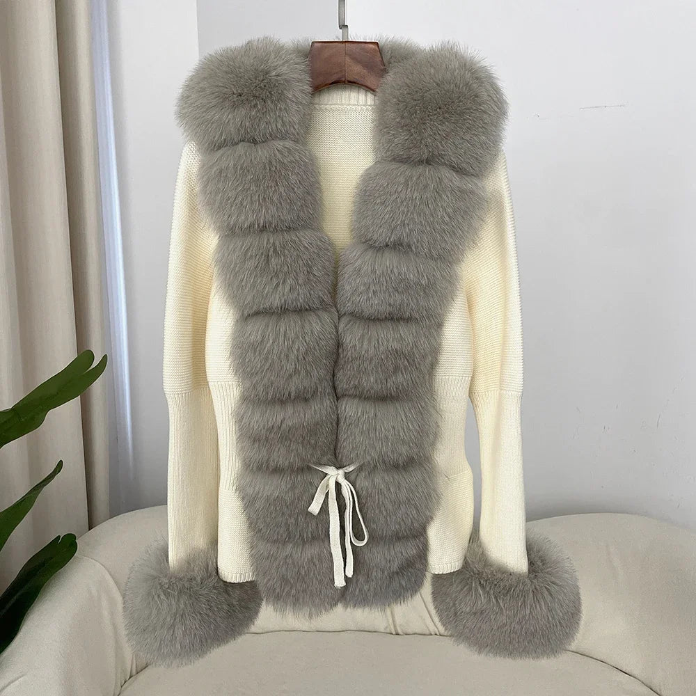 ÉLARA FUR CARDIGAN