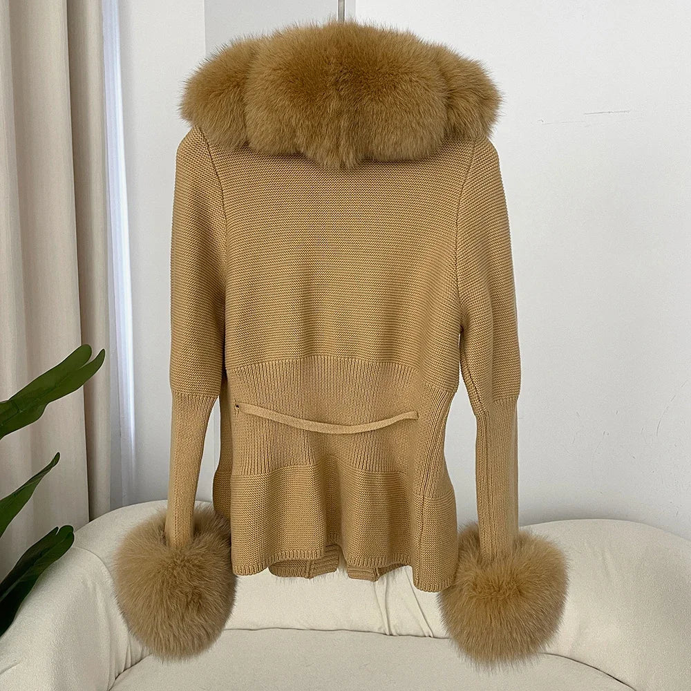 ÉLARA FUR CARDIGAN