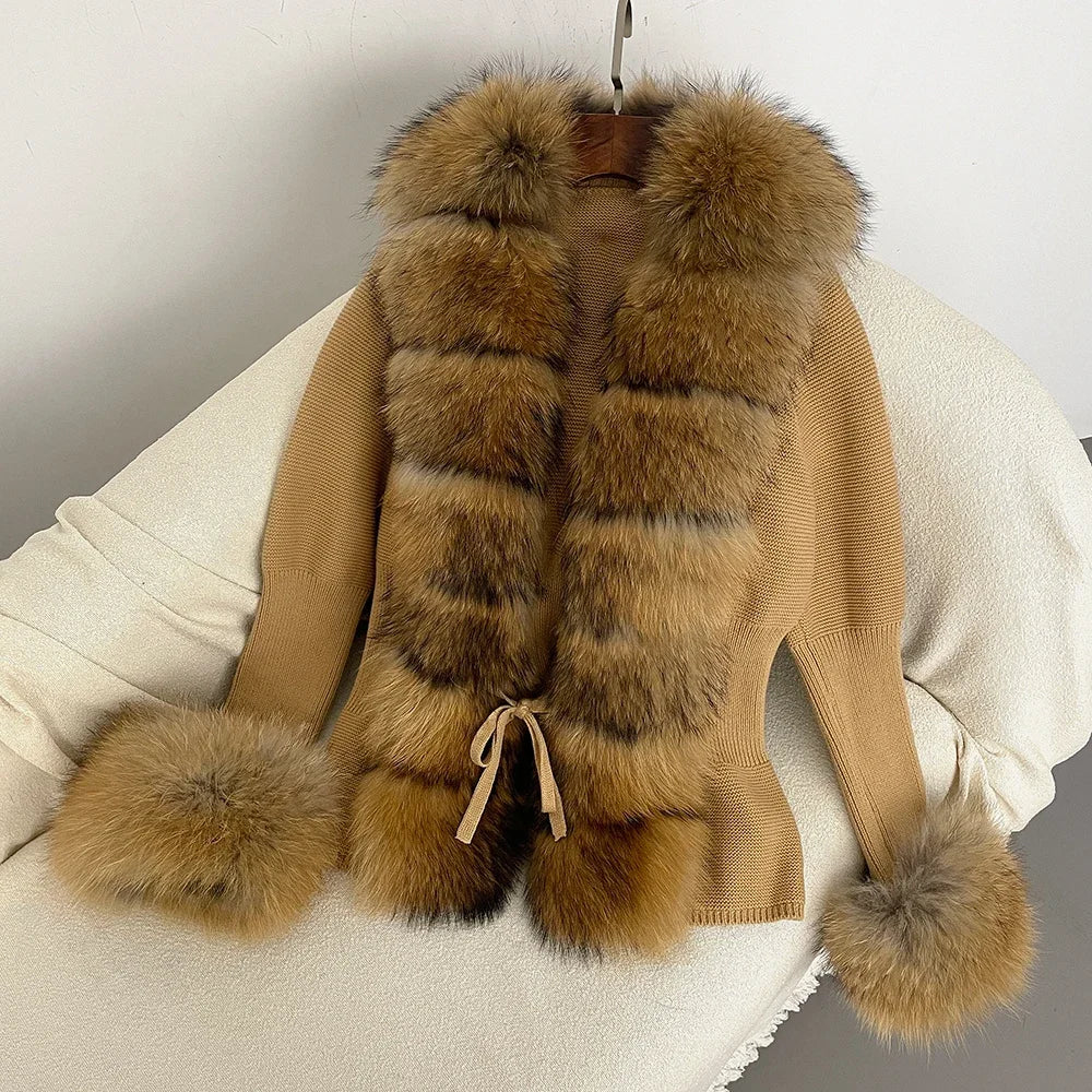 ÉLARA FUR CARDIGAN