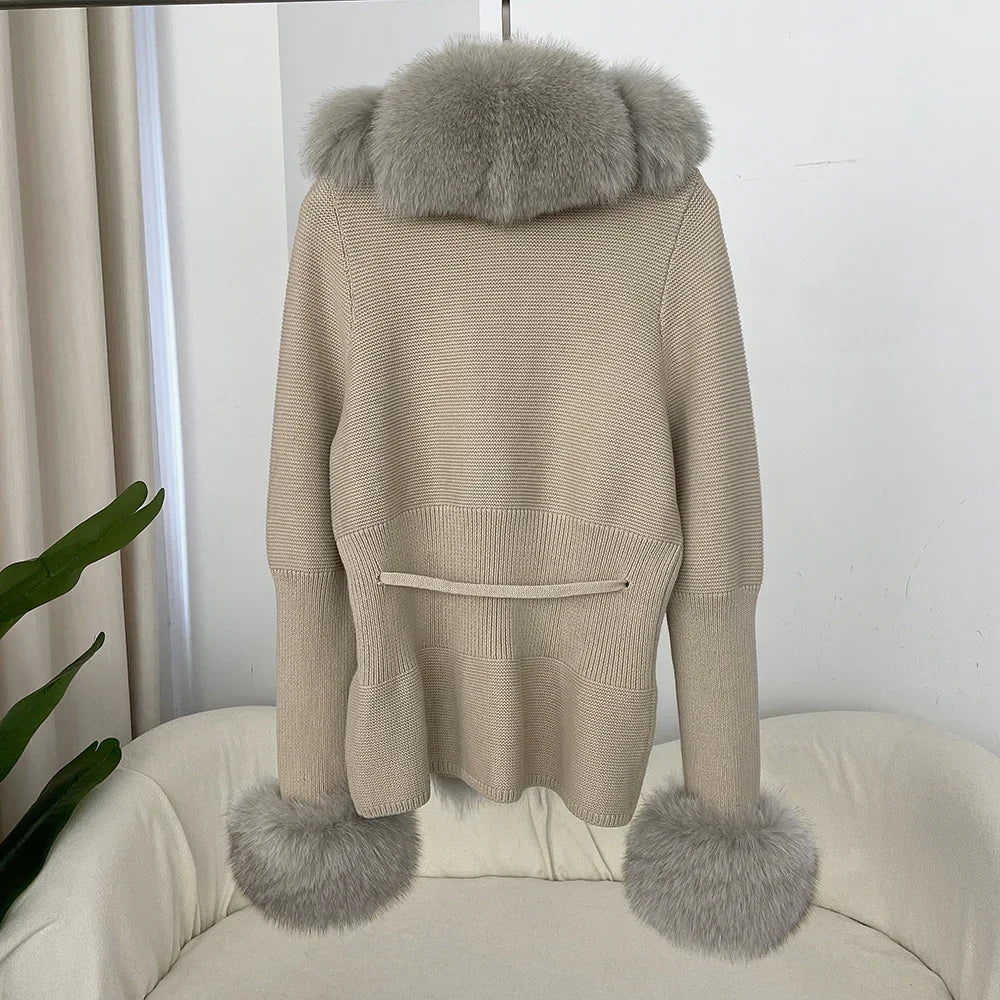 ÉLARA FUR CARDIGAN