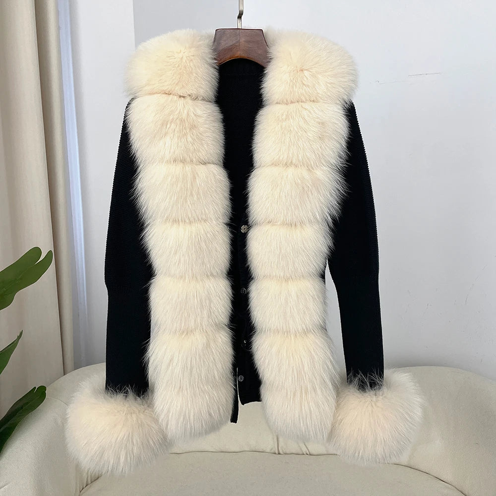 ÉLARA FUR CARDIGAN