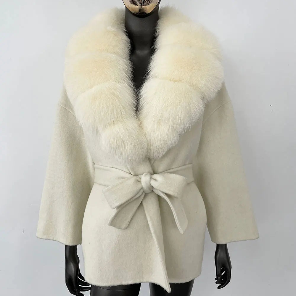 Celeste Fur-Collar Coat