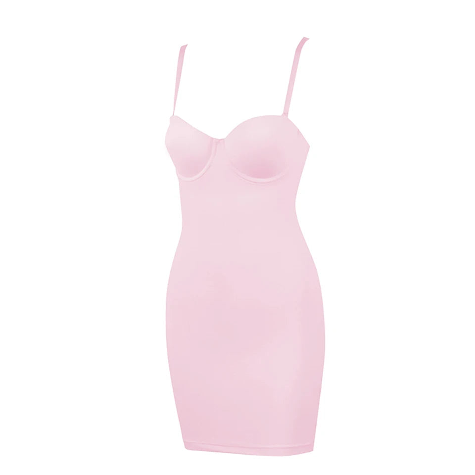 Becirzet Dresses For Woman Slimming Slips Mini Straight Tube Dress Body Shaper Body Underwear Party Sexy Female Clothes