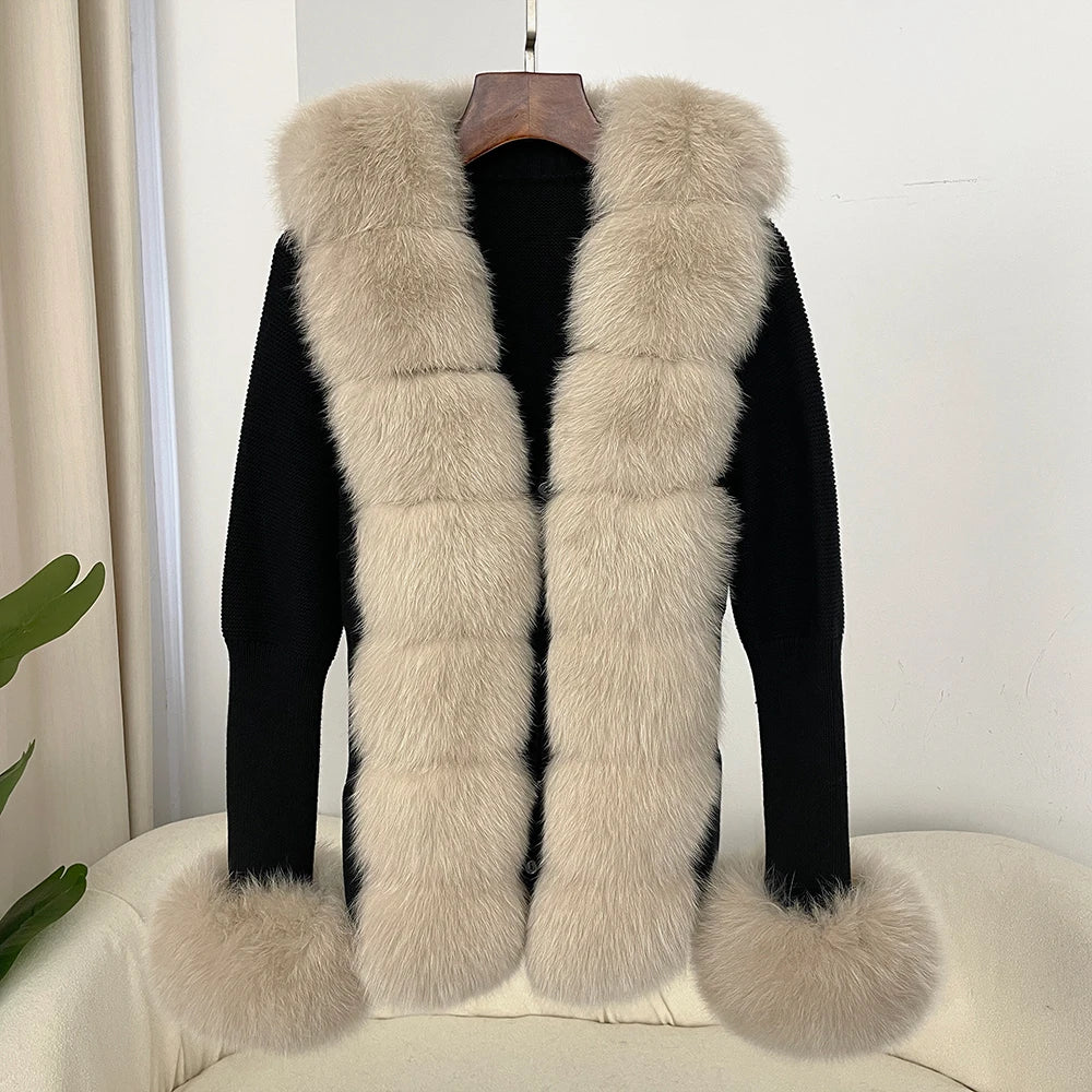 ÉLARA FUR CARDIGAN