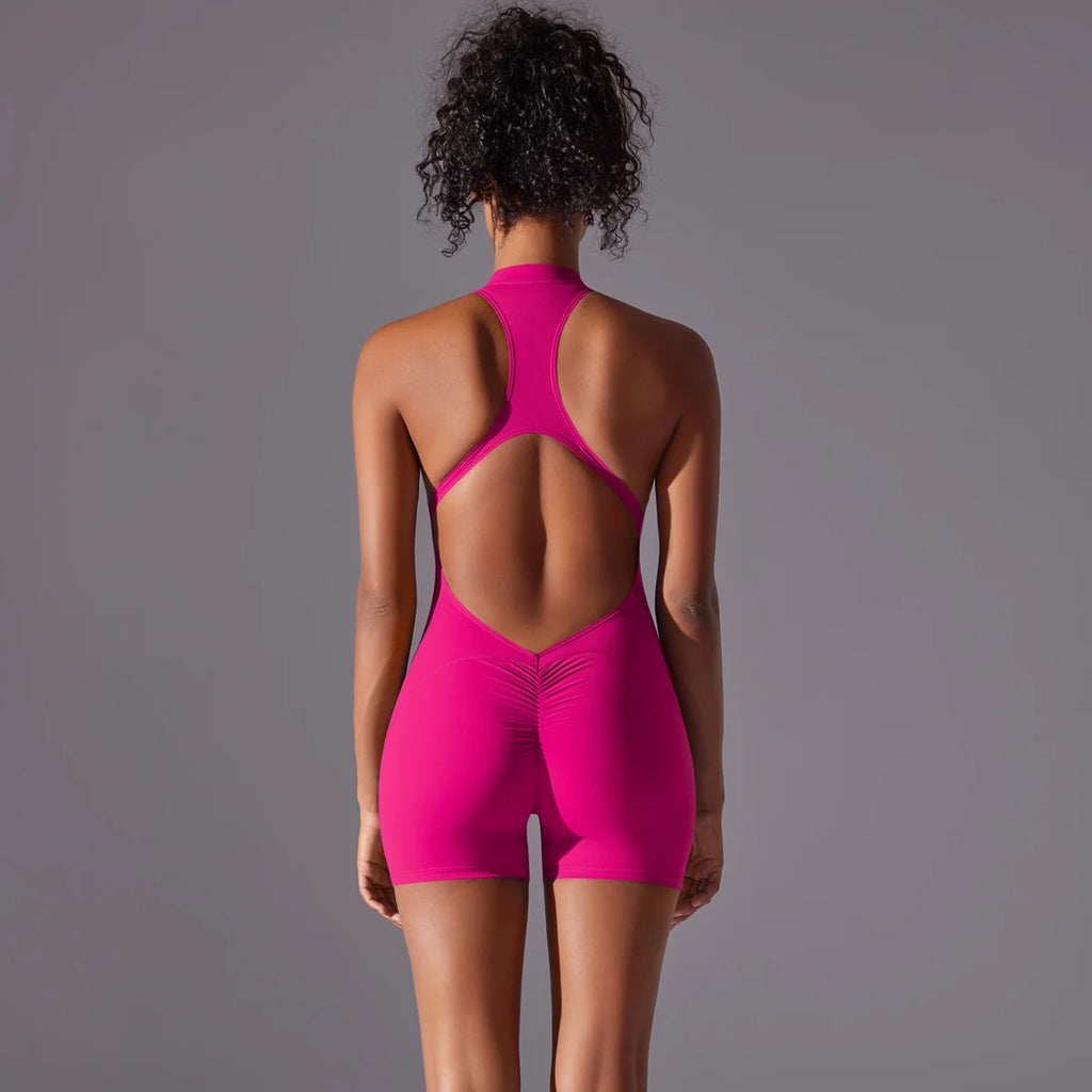 Sculpt Zip Playsuit