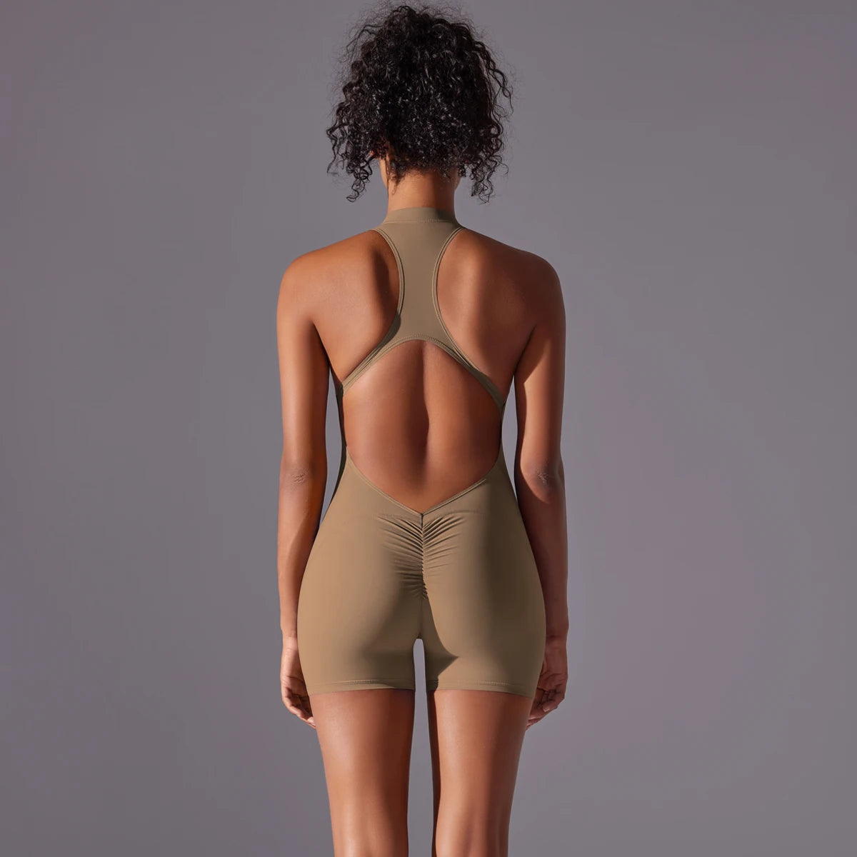 Sculpt Zip Playsuit