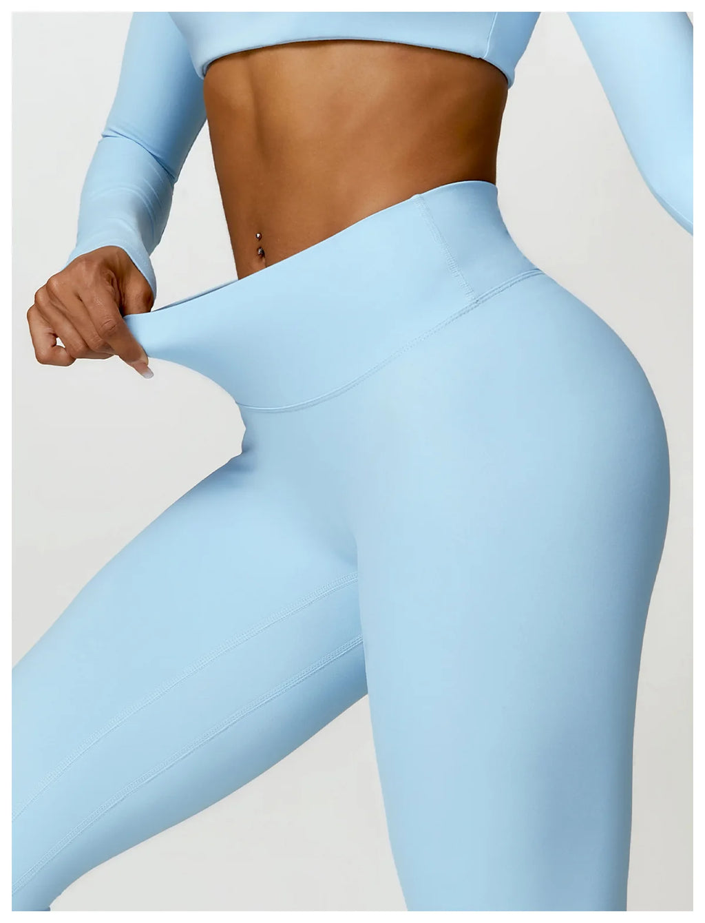 New Summer Long sleeve Shirt Sports Set Women Fitness Yoga Suit Crop Top High Waist Gym Set Women Quick-Dry 2Pcs Yoga Clothes
