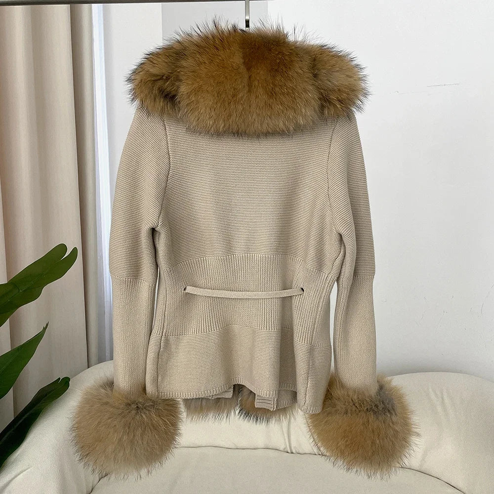 ÉLARA FUR CARDIGAN